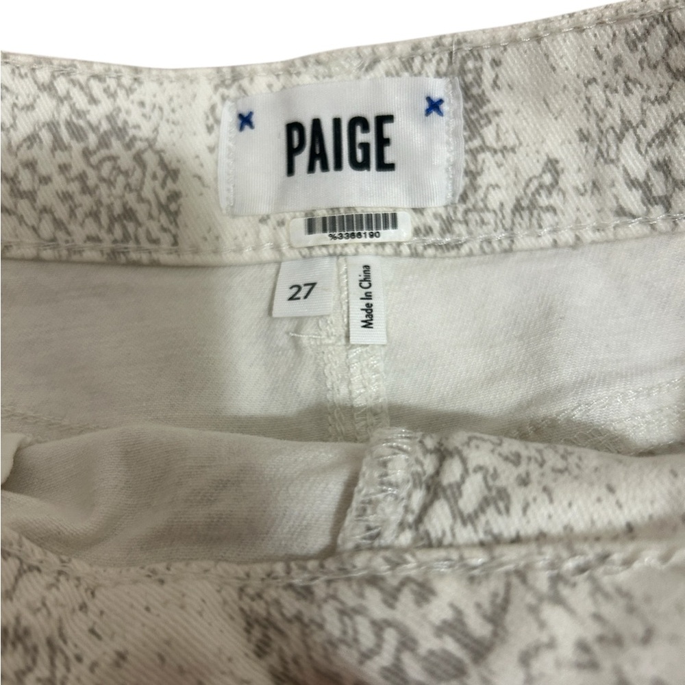 PAIGE Sonoran Snake Jasmine Skirt with Raw Hem, Snakeskin pattern size 27 - Picture 3 of 9